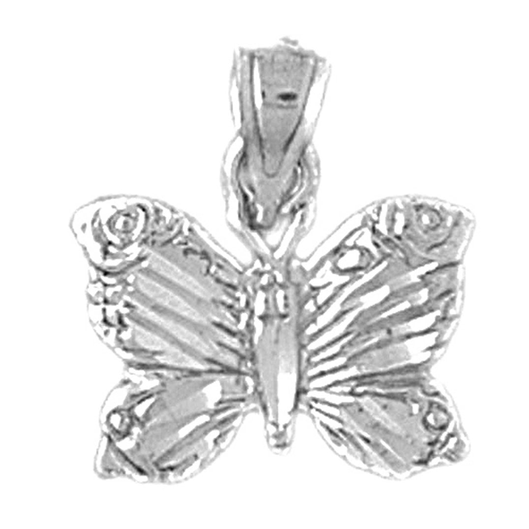 Sterling Silver Butterflies Pendant