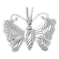 Sterling Silver Butterflies Pendant