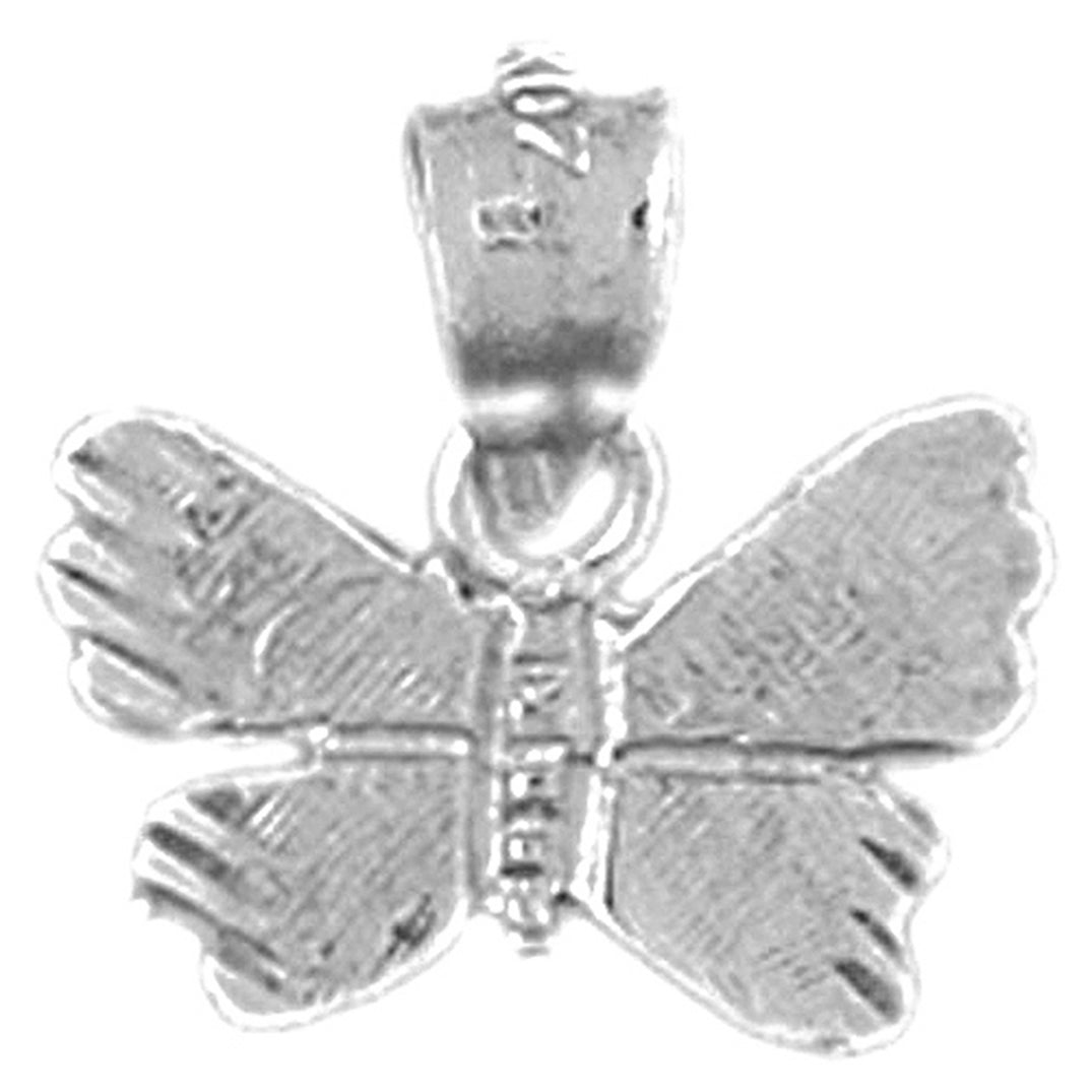 Sterling Silver Butterflies Pendant