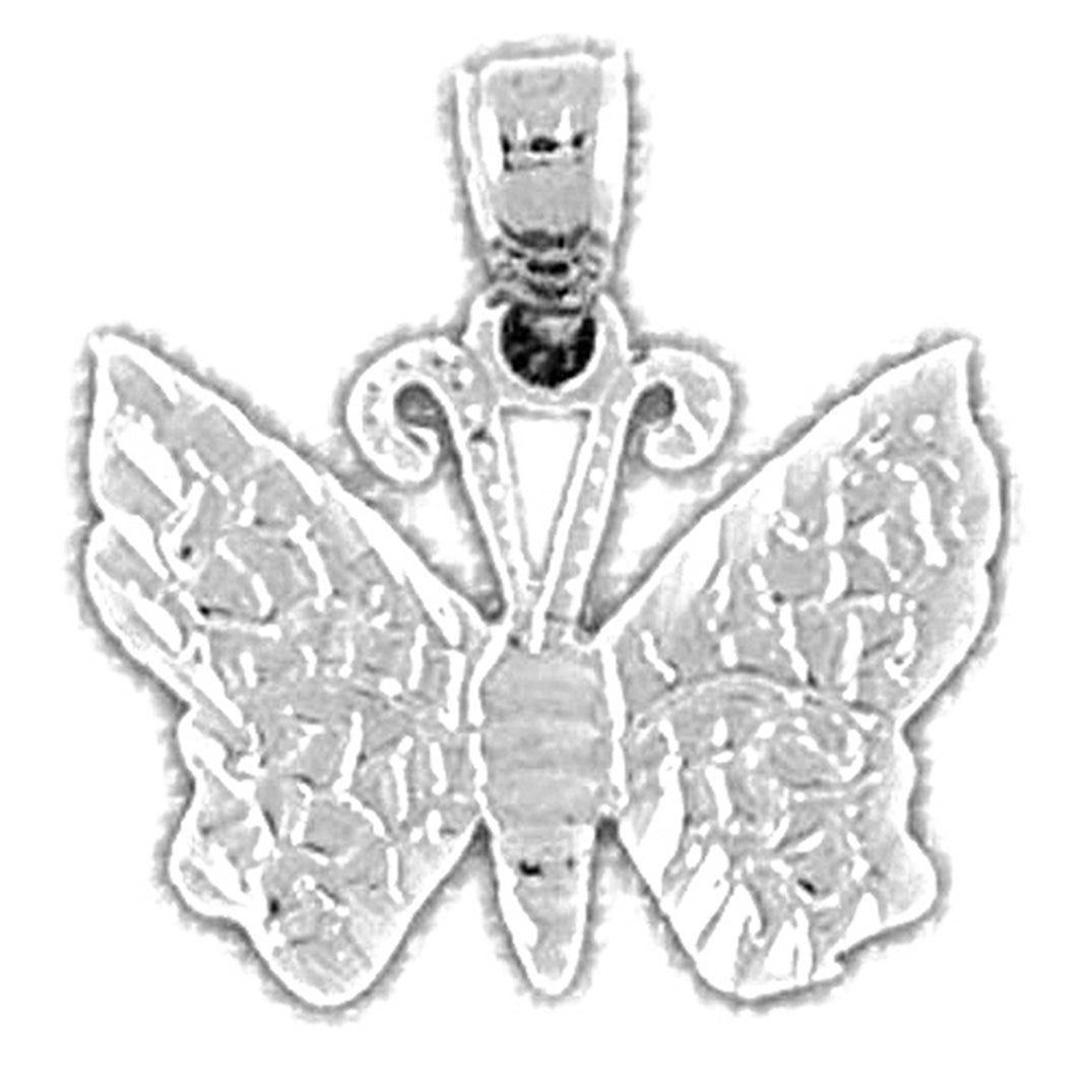 Sterling Silver Butterflies Pendant