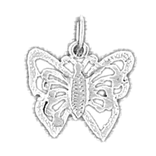 Sterling Silver Butterflies Pendant