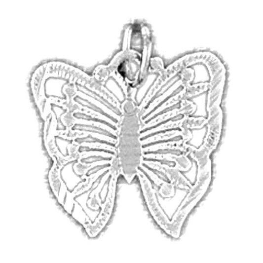 Sterling Silver Butterflies Pendant