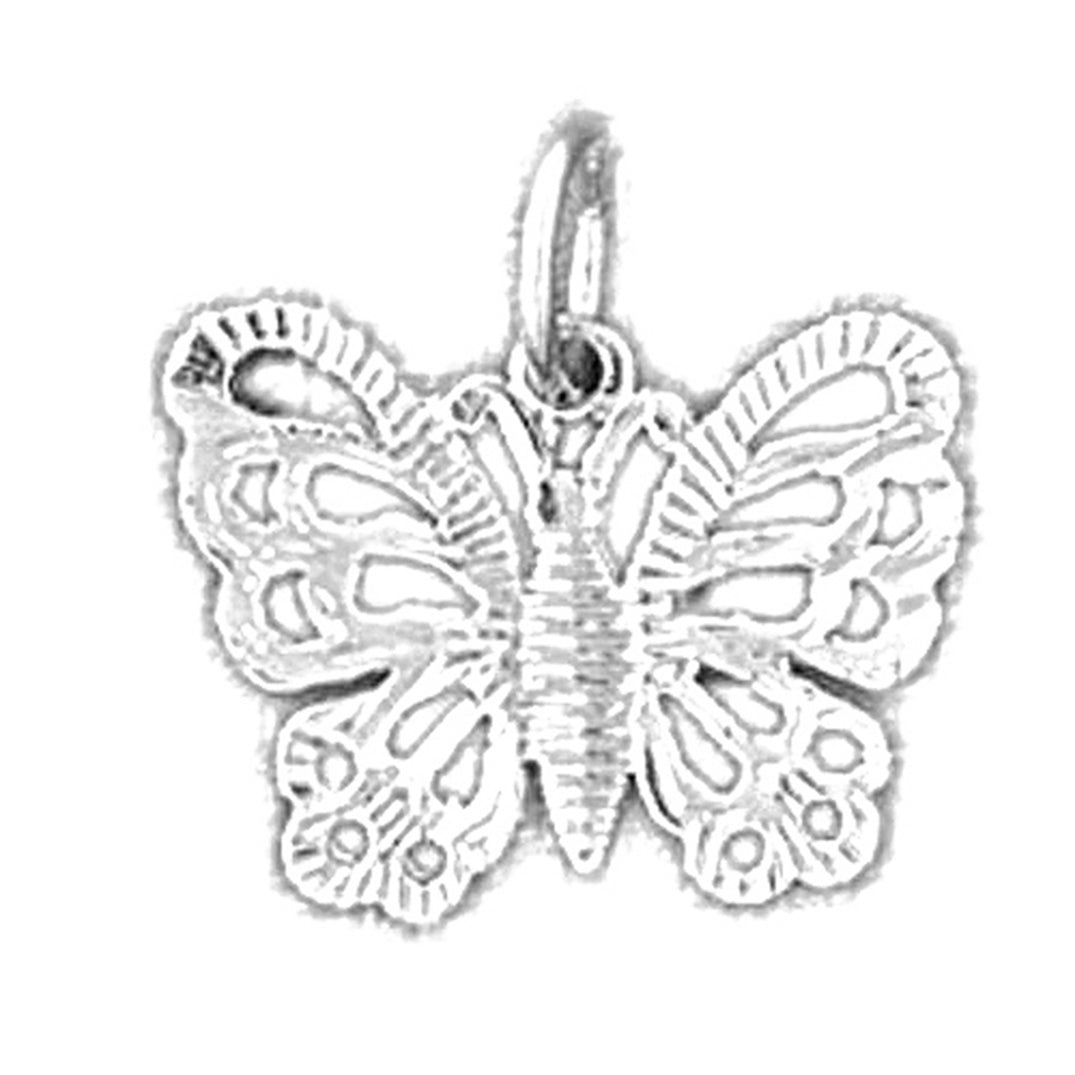 Sterling Silver Butterflies Pendant