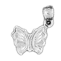 Sterling Silver Butterflies Pendant