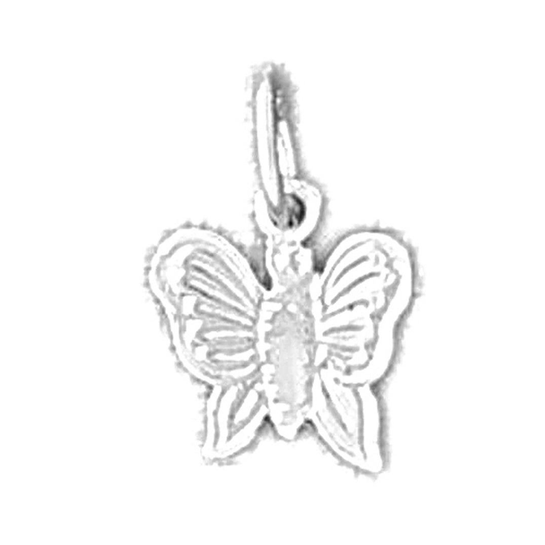 Sterling Silver Butterflies Pendant