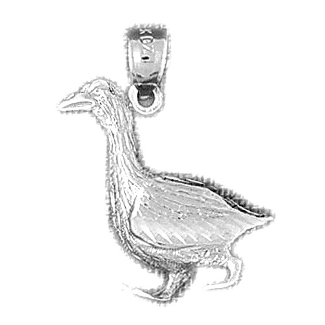 Sterling Silver Ducks Pendant