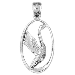 Sterling Silver Ducks Pendant