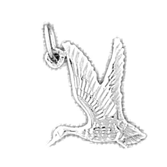 Sterling Silver Ducks Pendant