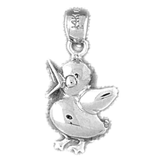 Sterling Silver Ducks Pendant