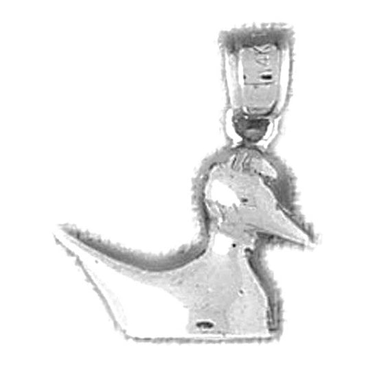 Sterling Silver Ducks Pendant