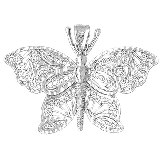 Sterling Silver Butterfly Pendant