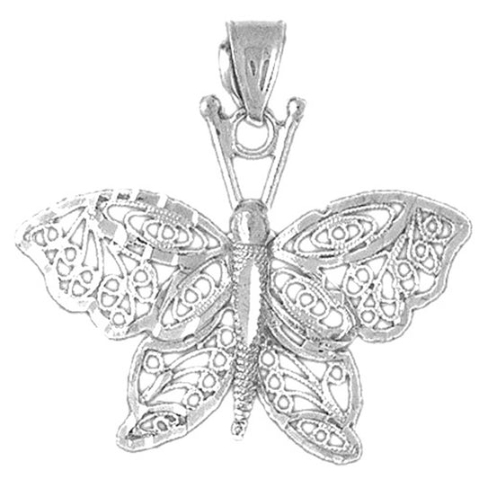 Sterling Silver Butterfly Pendant