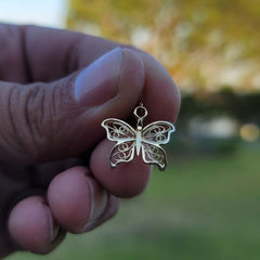 14K or 18K Gold Butterfly Pendant