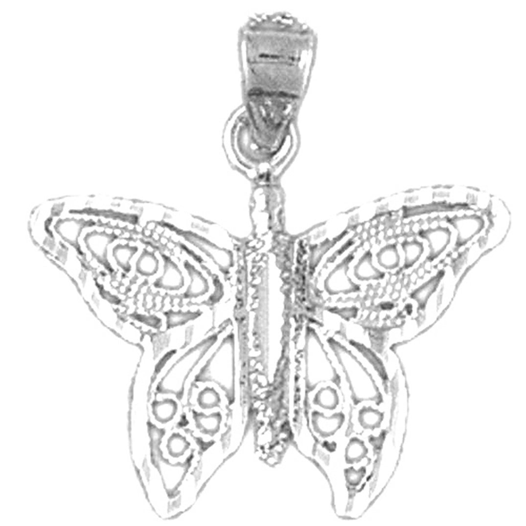 Sterling Silver Butterfly Pendant