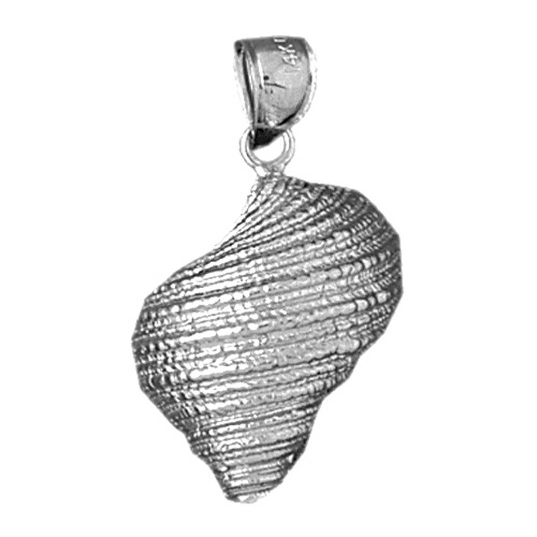 Sterling Silver Conch Shell Pendant