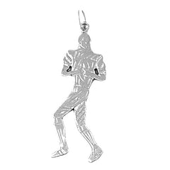 Sterling Silver Football Player Pendant