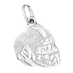 Sterling Silver Football Helmet Pendant