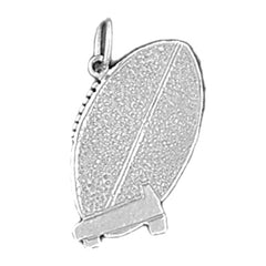 Sterling Silver Football Pendant