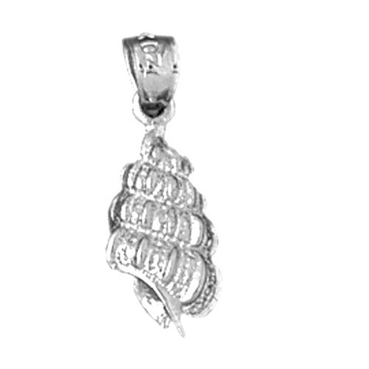 Sterling Silver Conch Shell Pendant