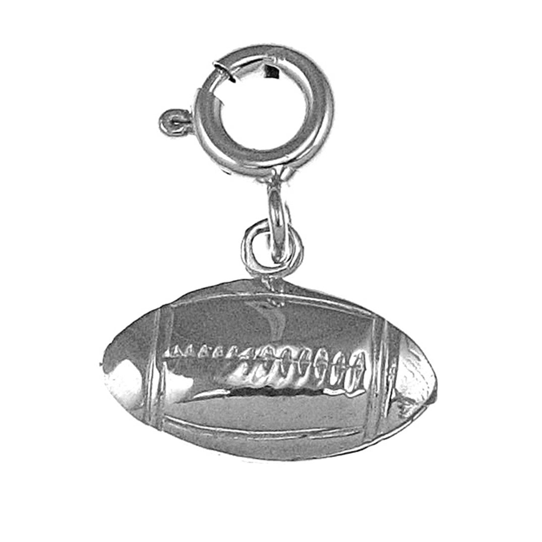 Sterling Silver Football Pendant