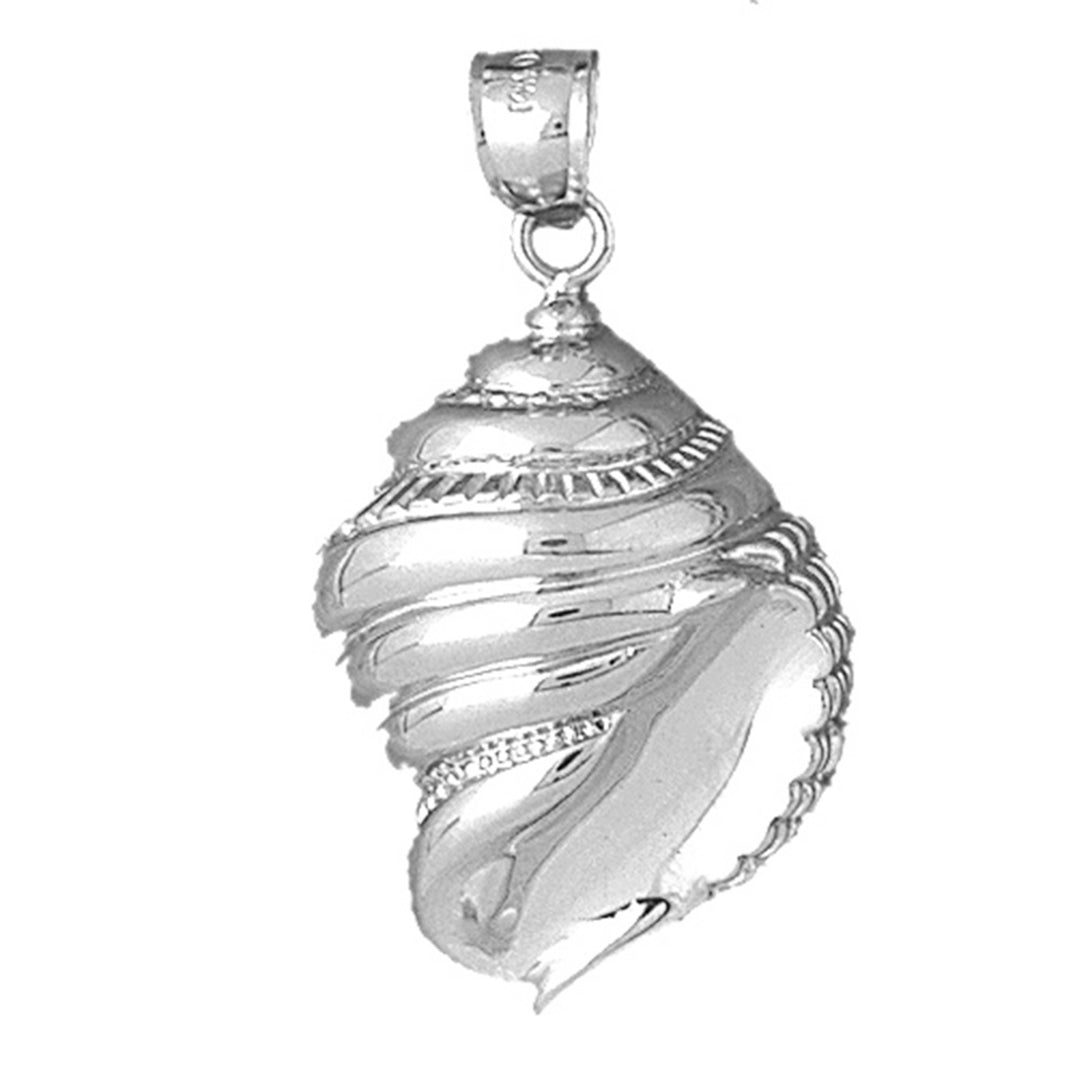 Sterling Silver Conch Shell Pendant