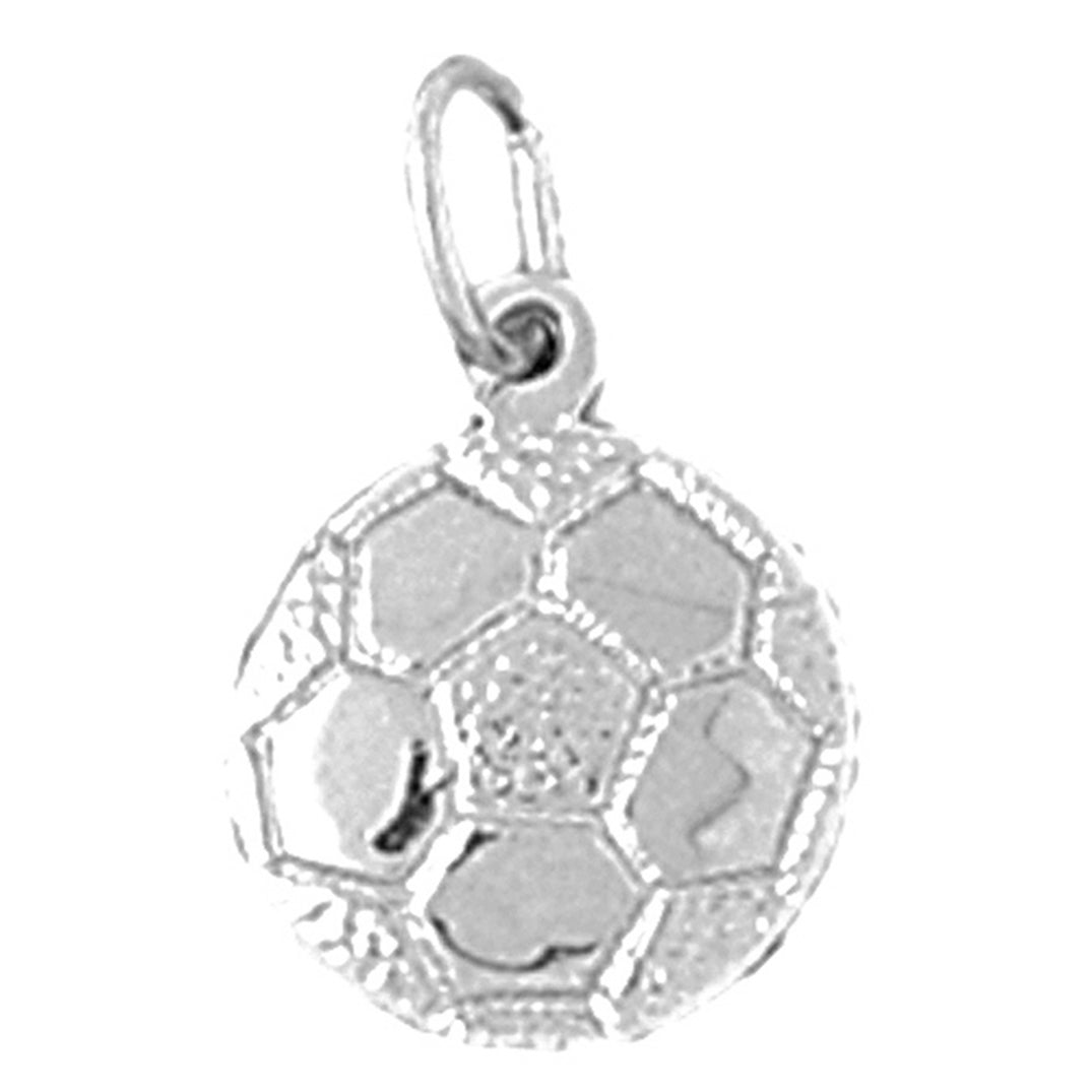 Sterling Silver Soccer Ball Pendant