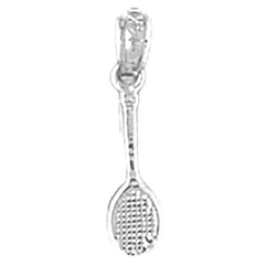 Sterling Silver Tennis Racquets Pendant