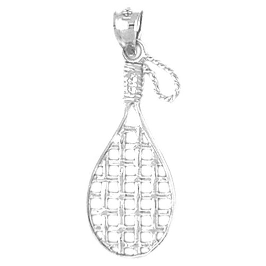 Sterling Silver Racquet Pendant