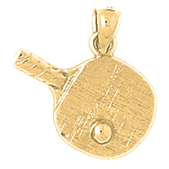 Yellow Gold-plated Silver Baseball Player Pendant