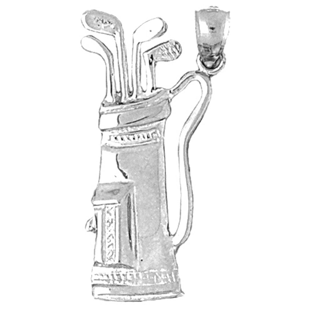 Sterling Silver Golf Bag Pendant