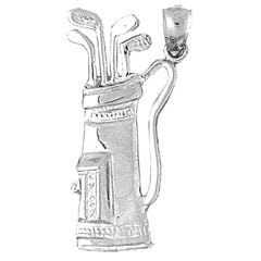 Sterling Silver Golf Bag Pendant