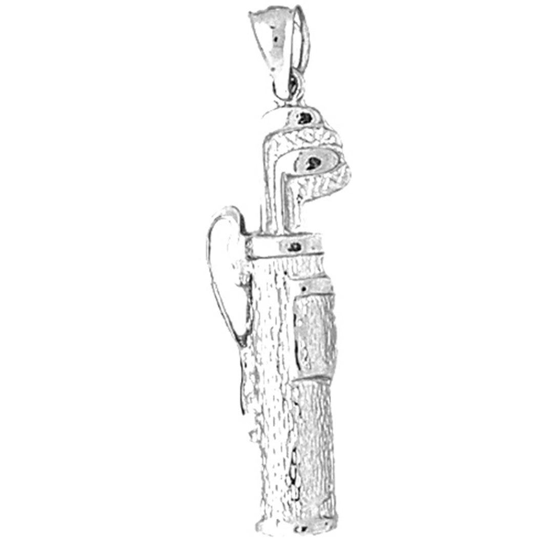 Sterling Silver Golf Bag Pendant