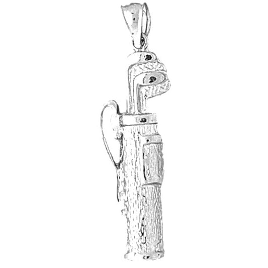 Sterling Silver Golf Bag Pendant