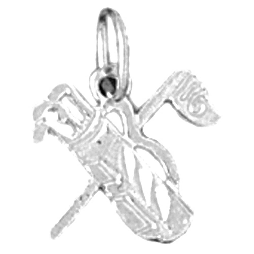 Sterling Silver Golf Bag Pendant