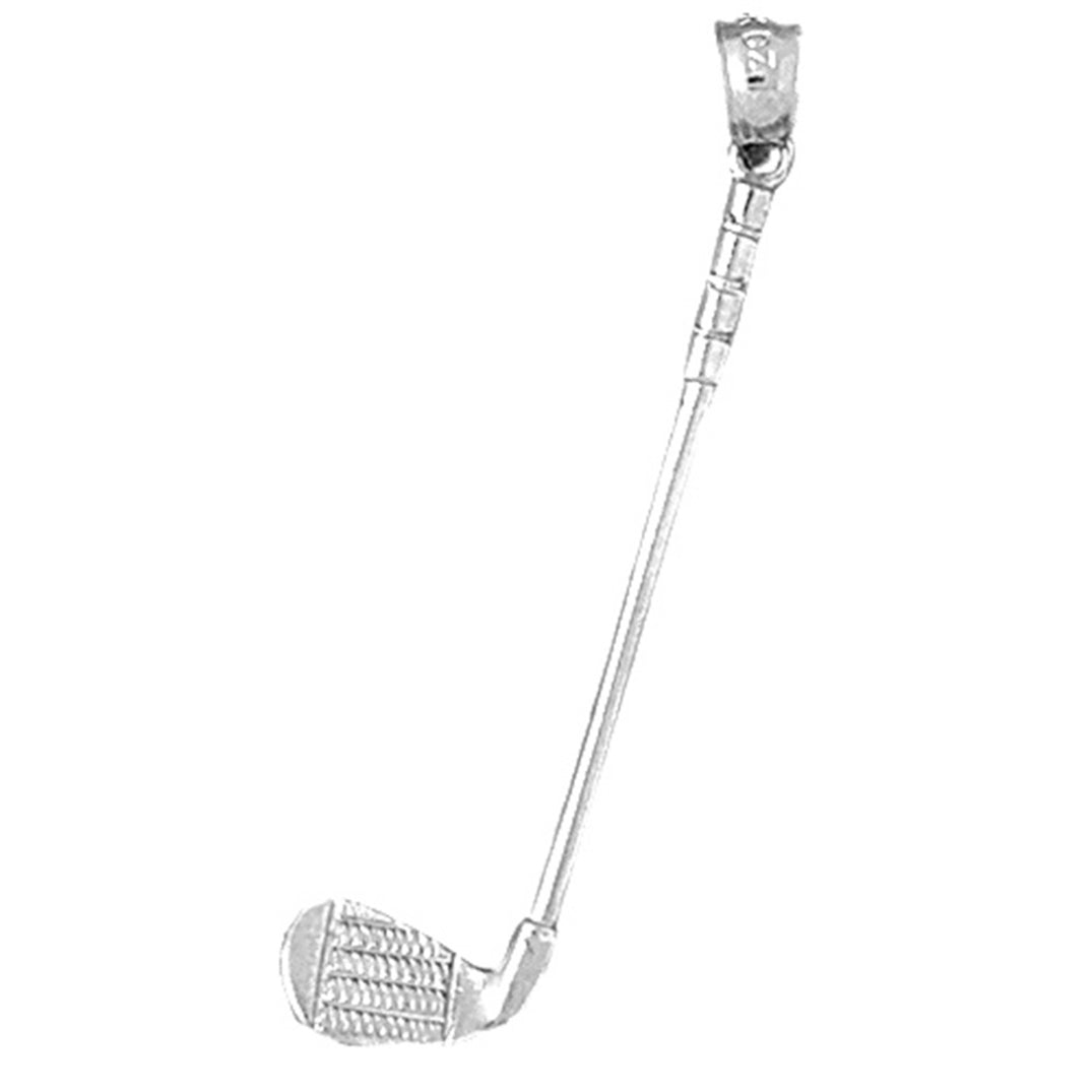 Sterling Silver 3D Golf Club Pendant