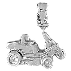 Sterling Silver Golf Cart Pendant