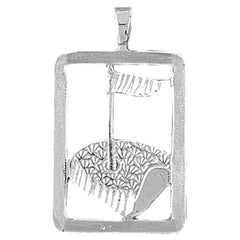 Sterling Silver Golf Course Pendant
