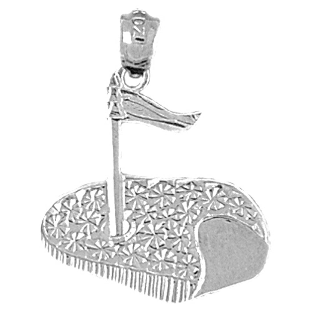 Sterling Silver Golf Course Pendant