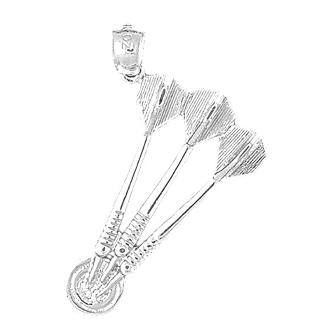 Sterling Silver Darts Pendant