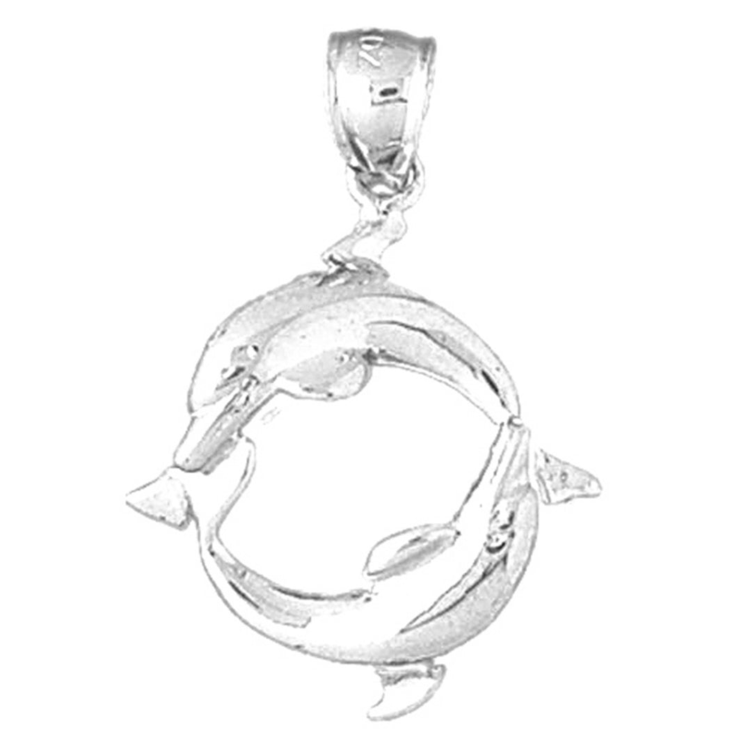 Sterling Silver Dolphin Pendant