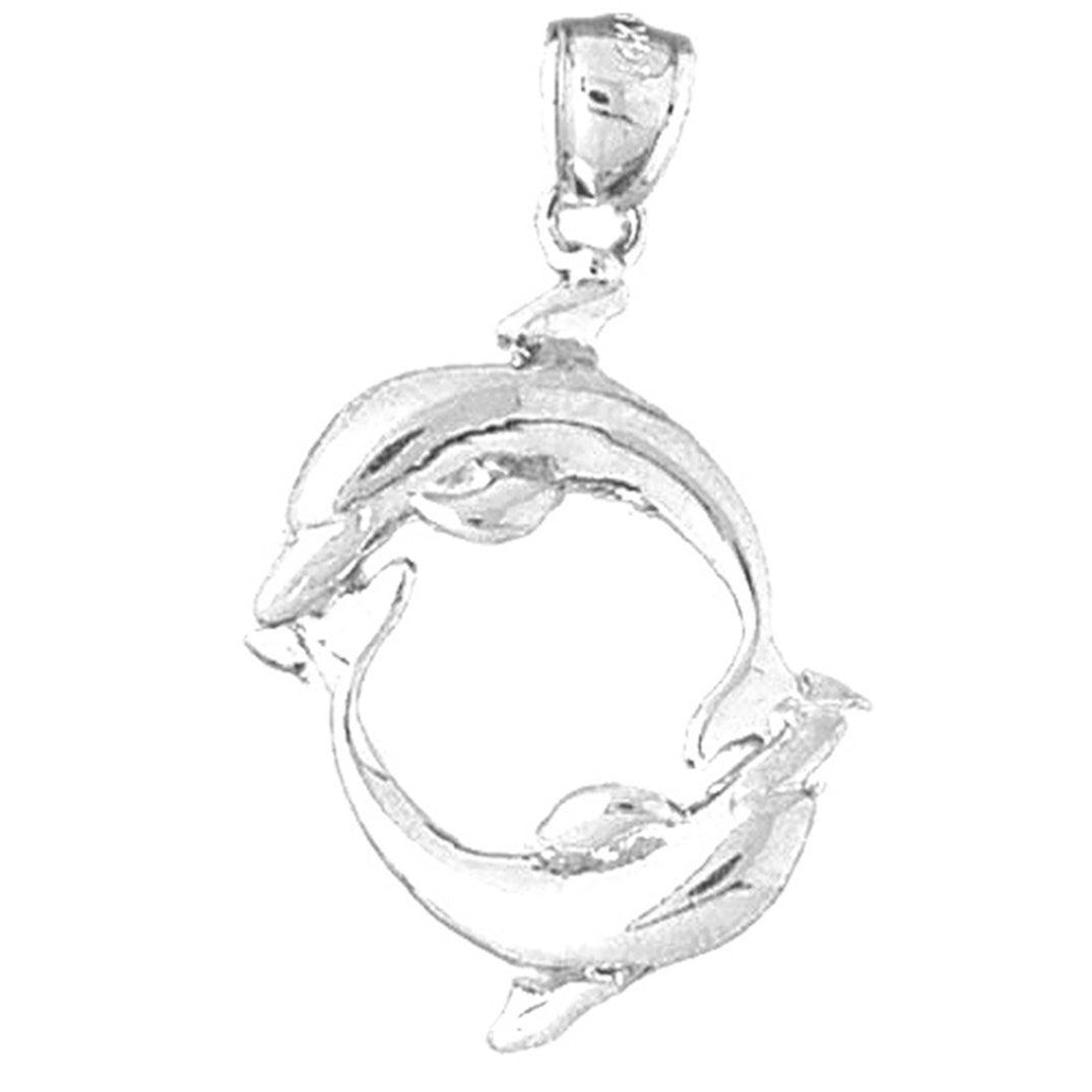 Sterling Silver Dolphin Pendant