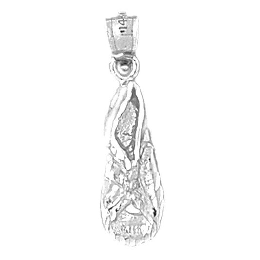 Sterling Silver Tennis Shoes Pendant