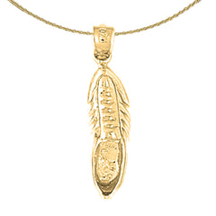 Sterling Silver 3D Tennis Shoes Pendant (Rhodium or Yellow Gold-plated)