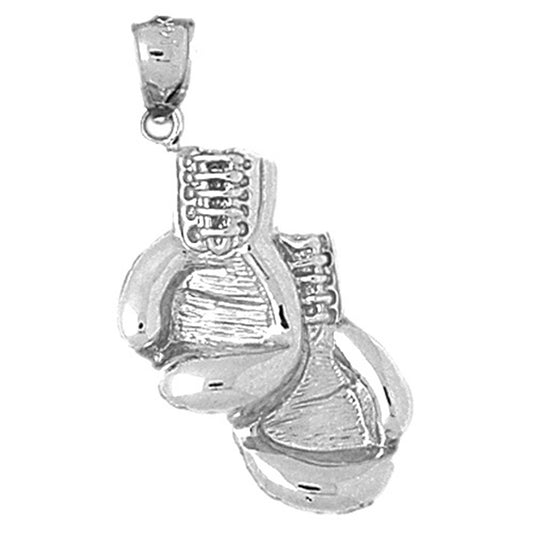Sterling Silver Boxing Gloves Pendant
