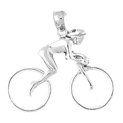 Sterling Silver Cycler Pendant