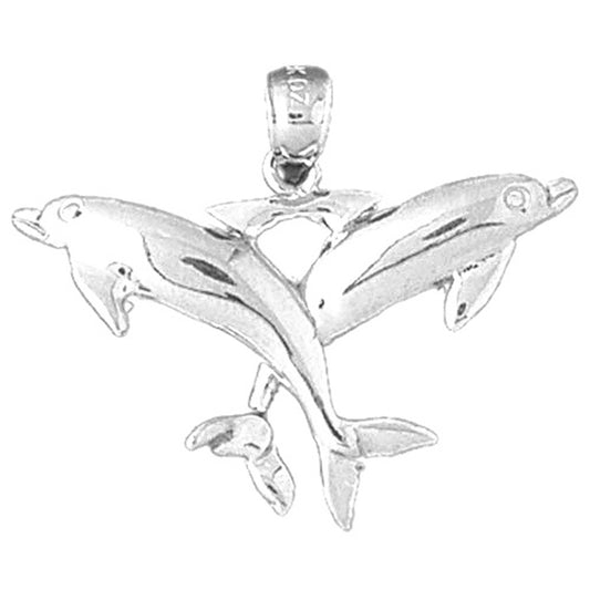 Sterling Silver Dolphin Pendant