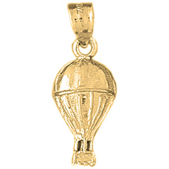 Yellow Gold-plated Silver Hot Air Balloon Pendant