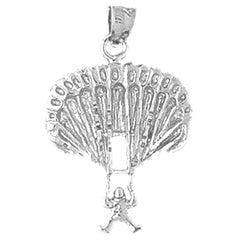 Sterling Silver Parachuter Pendant