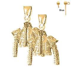 14K or 18K Gold Matador Jacket Earrings