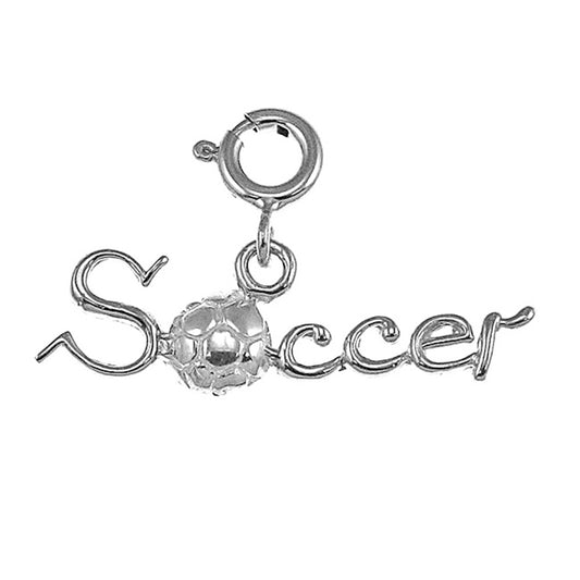 Sterling Silver Soccer Pendant